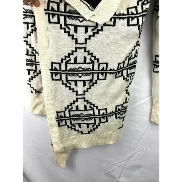 VTG Open Front Sweater Size S/M Aztec Pattern Women's Miss Kelly 1999 - Picture 5 of 7